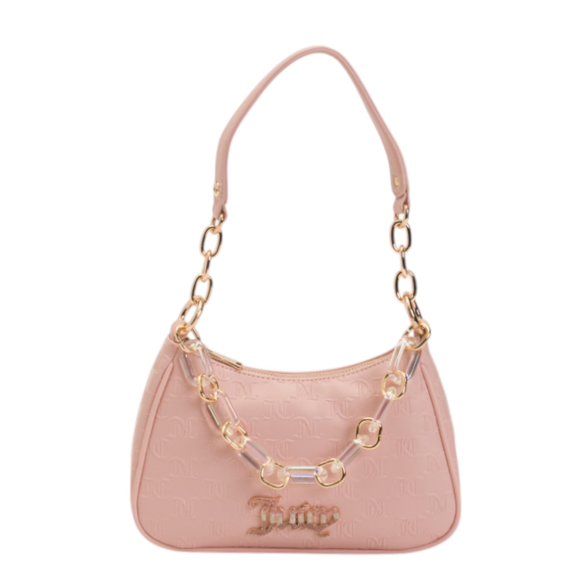 JUICY COUTURE】small diamante logo shoulder bag ※送関込